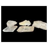Five Pieces of Selenite Crystal