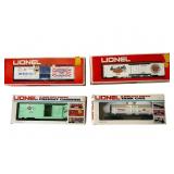 4 Lionel Freight Cars in Boxes