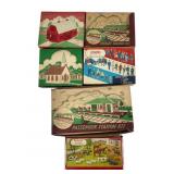 Plasticville Building and Figure Kits Lot