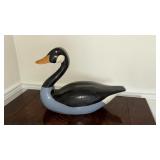 Carved and Hand Painted Goose Sculpture