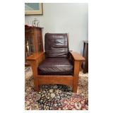 Modern Stickley Mission Armchair and Ottoman