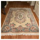 Floral Area Rug 7ï¿½11ï¿½ x 5ï¿½3ï¿½ Wool Blend
