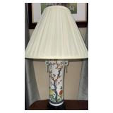 Hand Painted Porcelain Table Lamp with Floral