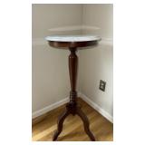 Modern Pedestal with Marble Top