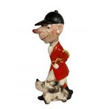 Art Deco Goebel Decanter, Fox Hunter w/Dog