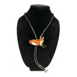 Virgil & Shirley Benn Sterling Fox Bolo Tie