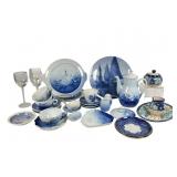 Porcelain and Glass Tableware Lot
