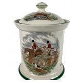 Spode Ceramic Lidded Jar The Hunt 9 Inches