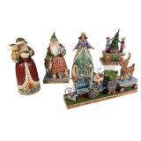 Five Jim Shore Christmas Figurine Group