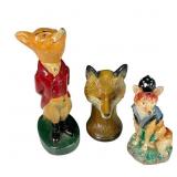 Three Fox-Themed Bottle Openers