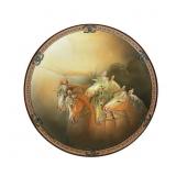 Nippon Porcelain High Relief Horse Plate 10.5