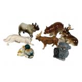 7 Animal Porcelain Figurines