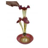 Victorian Glass Epergne, Damaged, 16 Inches