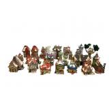 Department 56 Christmas Ceramic Buildings Lot