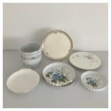 Plates and Tiffany Footed Bowl