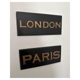 London and Paris Composition Plaques