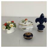 Porcelain Collectibles Group of Four Items