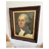 Framed George Washington Print, Victorian