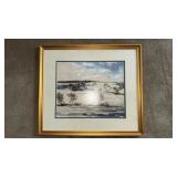 R. Greenleaf Signed 1974 Watercolor