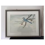 Painting of a Bluejay by Bob Jones, 1981