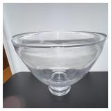 Enormous Colorless Simon Pearce Glass Bowl
