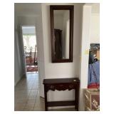 Superior Furniture Co. Petite Wall Table & Mirror