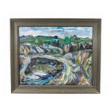 Charles Frith Oil on Board, 1995 Quarry Study