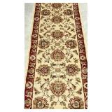 New Well Woven Ivory Abbasi Runner Rug