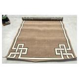 New Veranda Living Greek Key Border Rug 5 ft