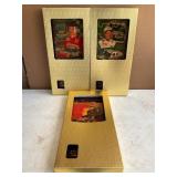 3 Racing Collectible Clocks NOS