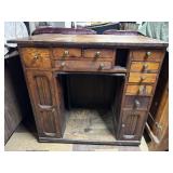 Antique Jewelers Cabinet & Bench with Drawers