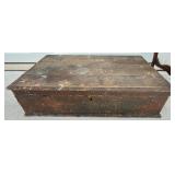 Antique Wooden Toolbox 19 x 34 x 9 in
