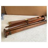 Wooden Tripod Marked US Engineering Dept