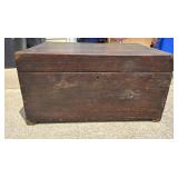 Large Wooden Storage Trunk 33x21.5x17.5 in