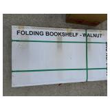 Two Walnut Collapsible Folding Bookshelves NIB