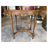 Vintage Mahogany Oval Lamp Table