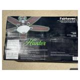 Hunter Fairhaven 52" Ceiling Fan & Light, NIB