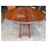 Drop Leaf Lamp Table with Extendable Top