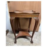 Antique Lamp Table with Claw Feet
