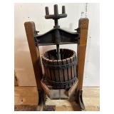 Antique Wooden Wine Press, 39 in Tall