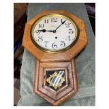 Antique Oak Ansonia Wall Clock