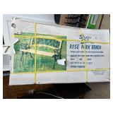 Splash Summer Rose Park Bench NIB