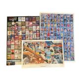 1991 Baseball Uncut Sheet, 37 x 26.5 Inches