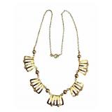 14k Gold Unique Necklace