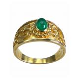 18k Gold Emerald Ring