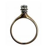 14k Diamond Ring with Unique Setting