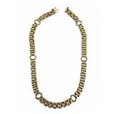 14k Italian Unique Link Chain Necklace