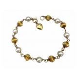 14k Pearl Bracelet