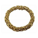 14k Heavy Italian Byzantine Bracelet