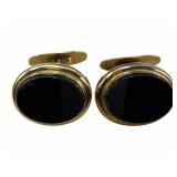 14k Onyx Gentlemenï¿½s Cufflinks